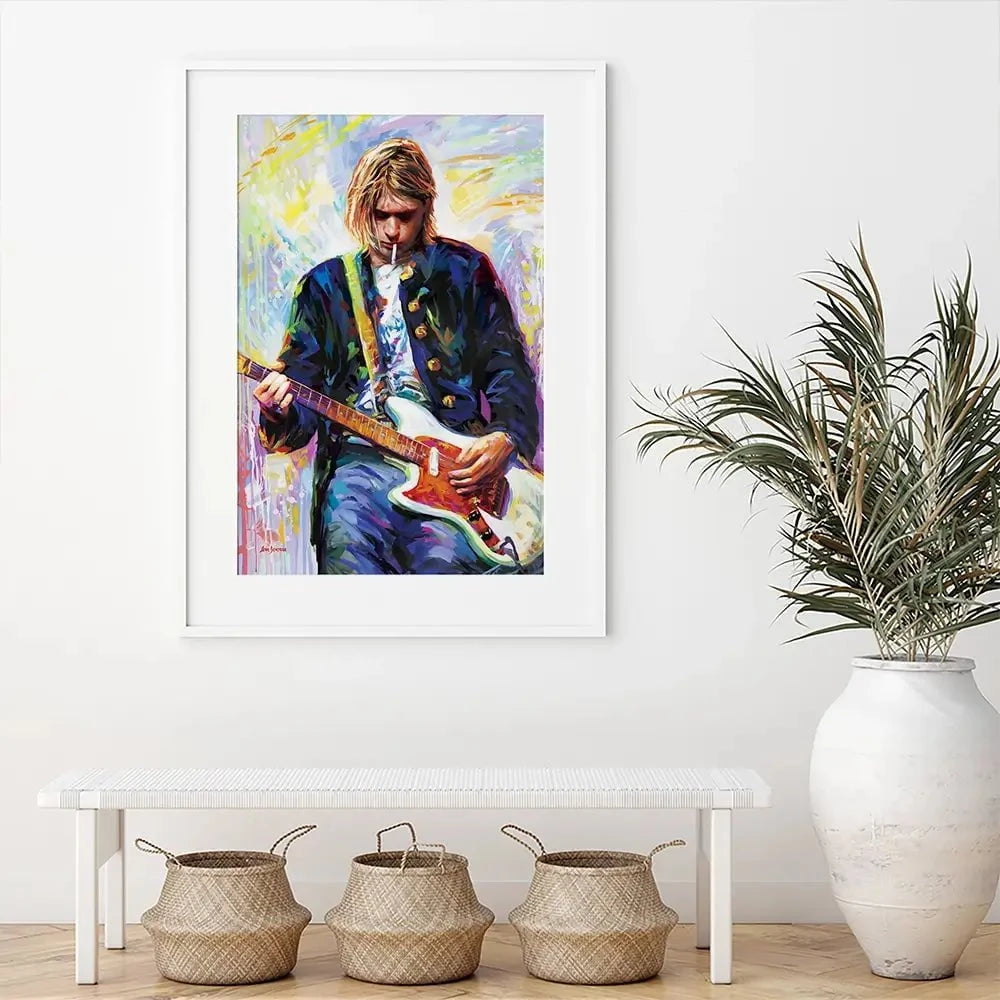 Kurt Cobain Framed Art Print