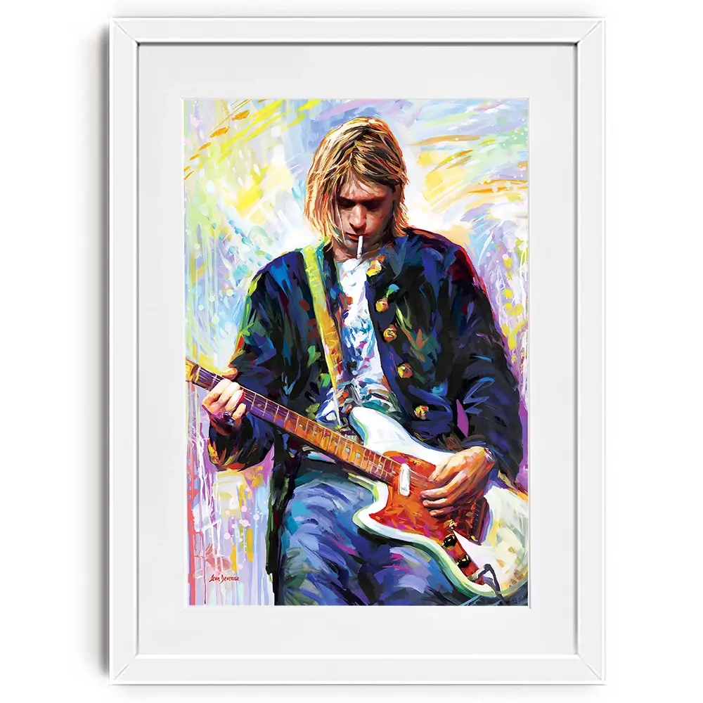 Kurt Cobain Framed Art Print