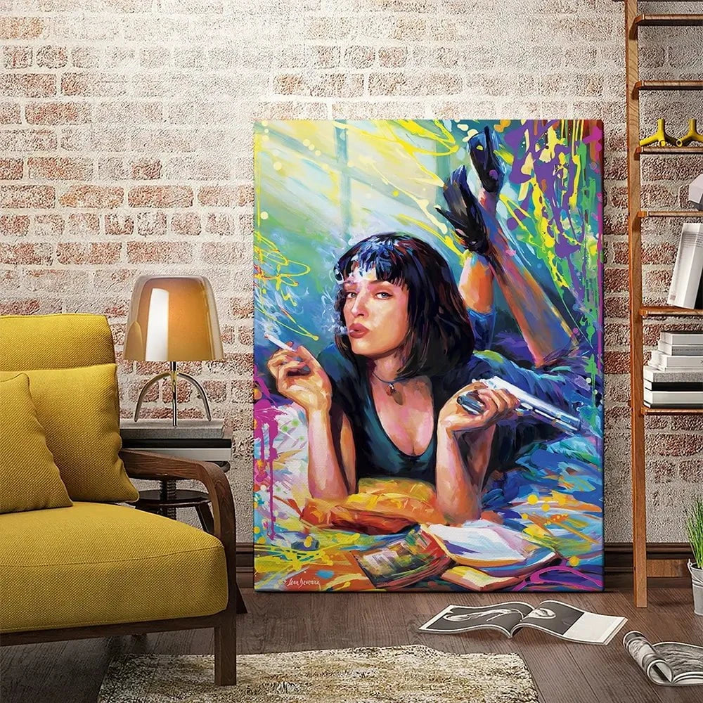 Colourful Pulp Fiction Canvas Print