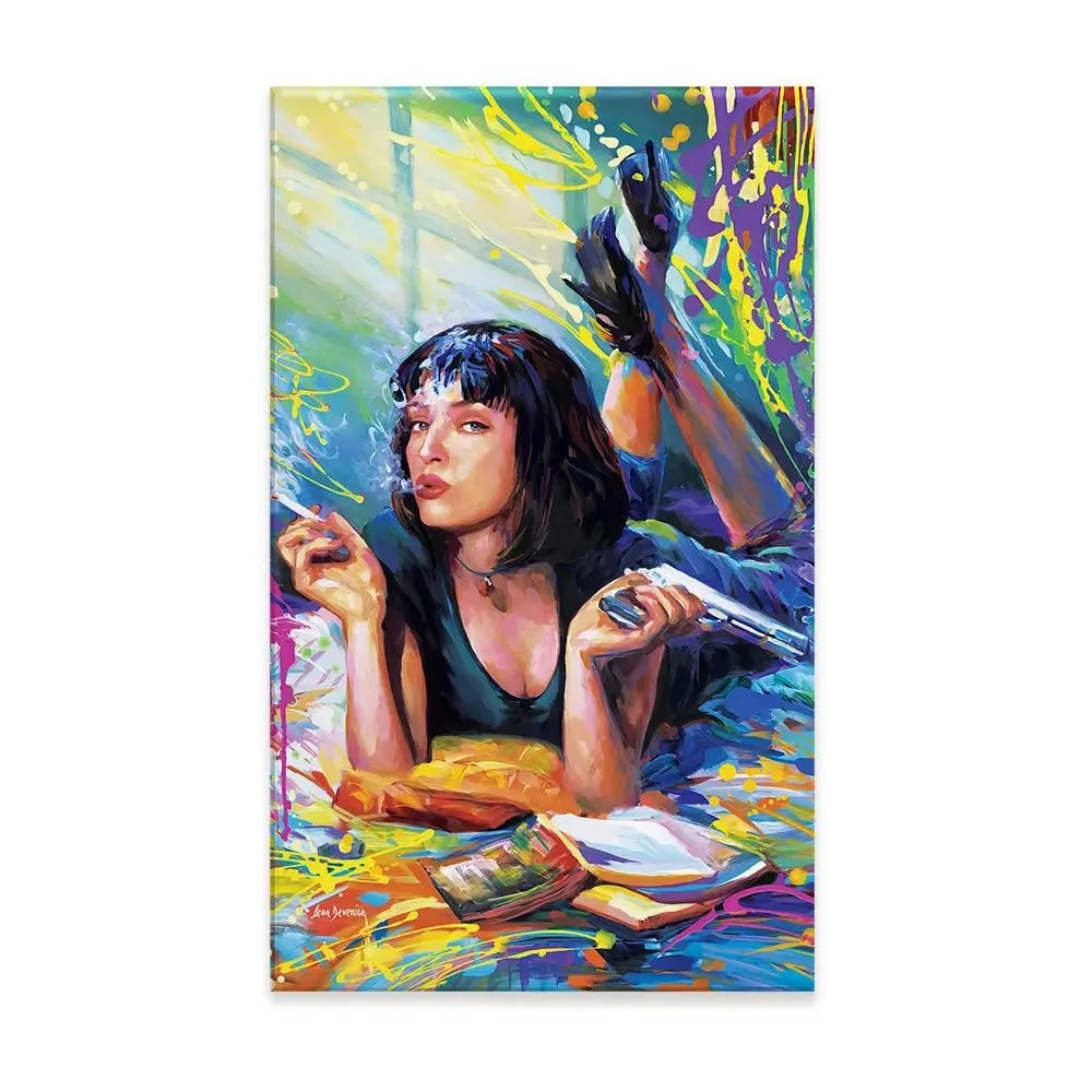 Colourful Pulp Fiction Canvas Print