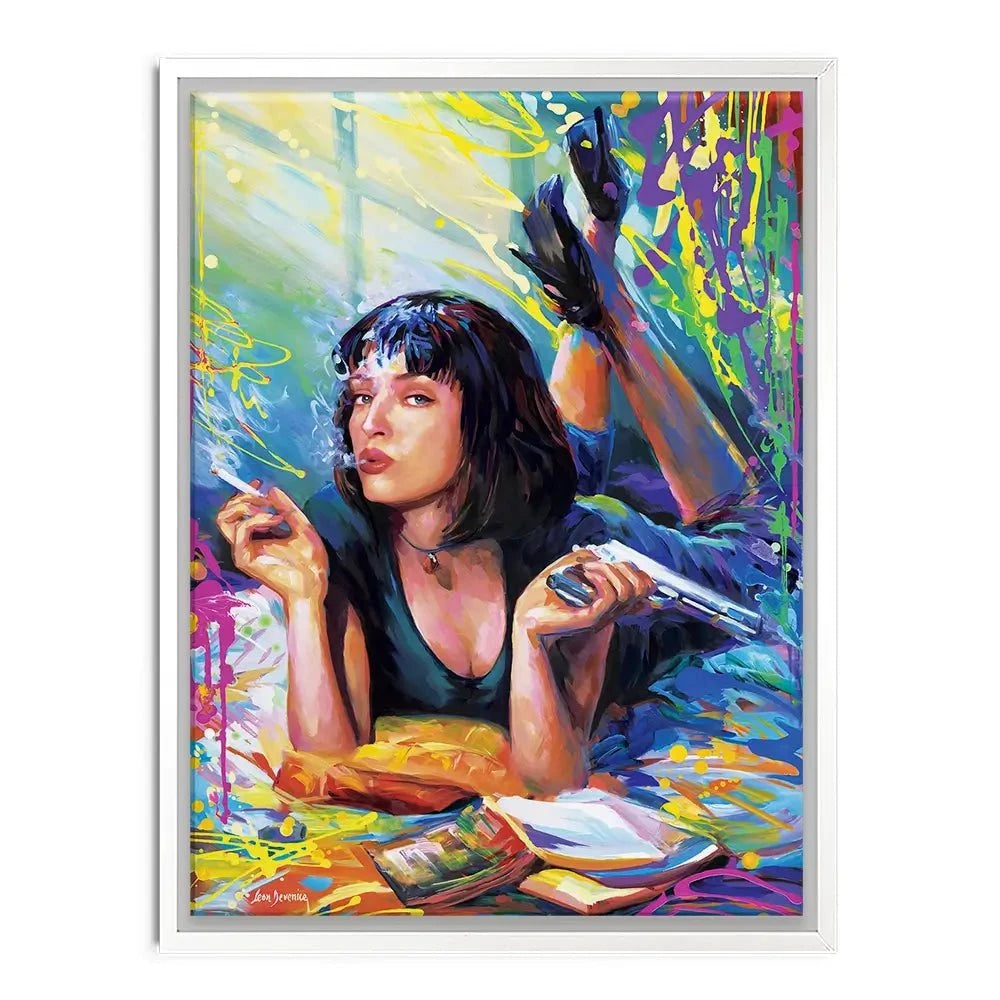 Colourful Pulp Fiction Canvas Print