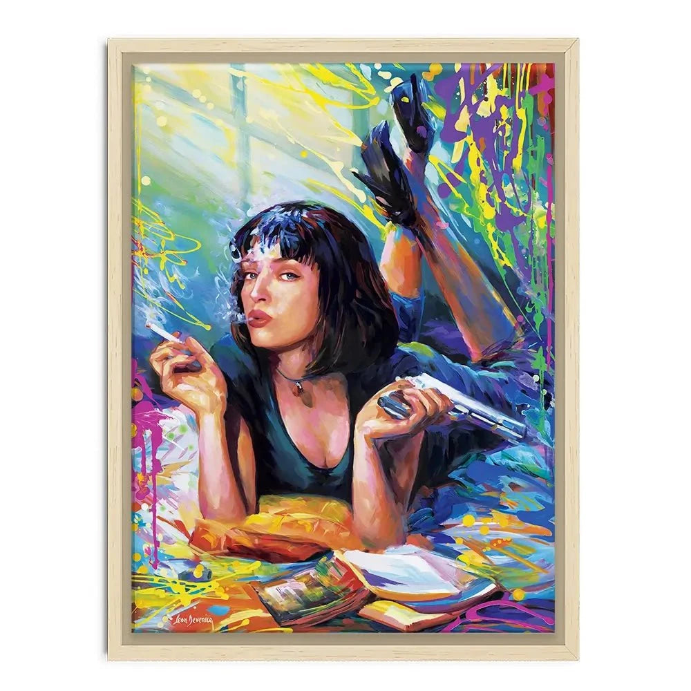 Colourful Pulp Fiction Canvas Print