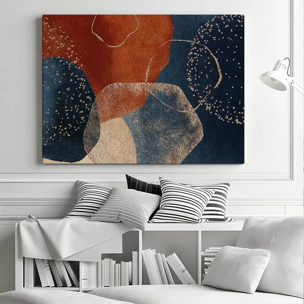 Terracotta Abstract Canvas Print