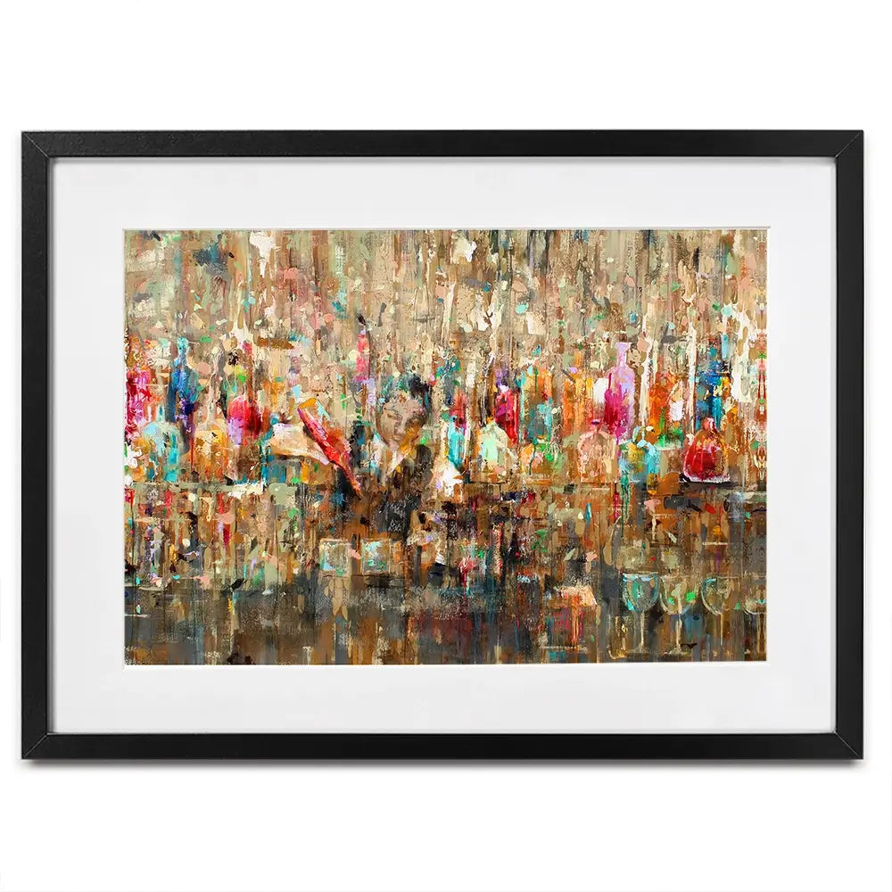 Cocktail Bar Framed Art Print