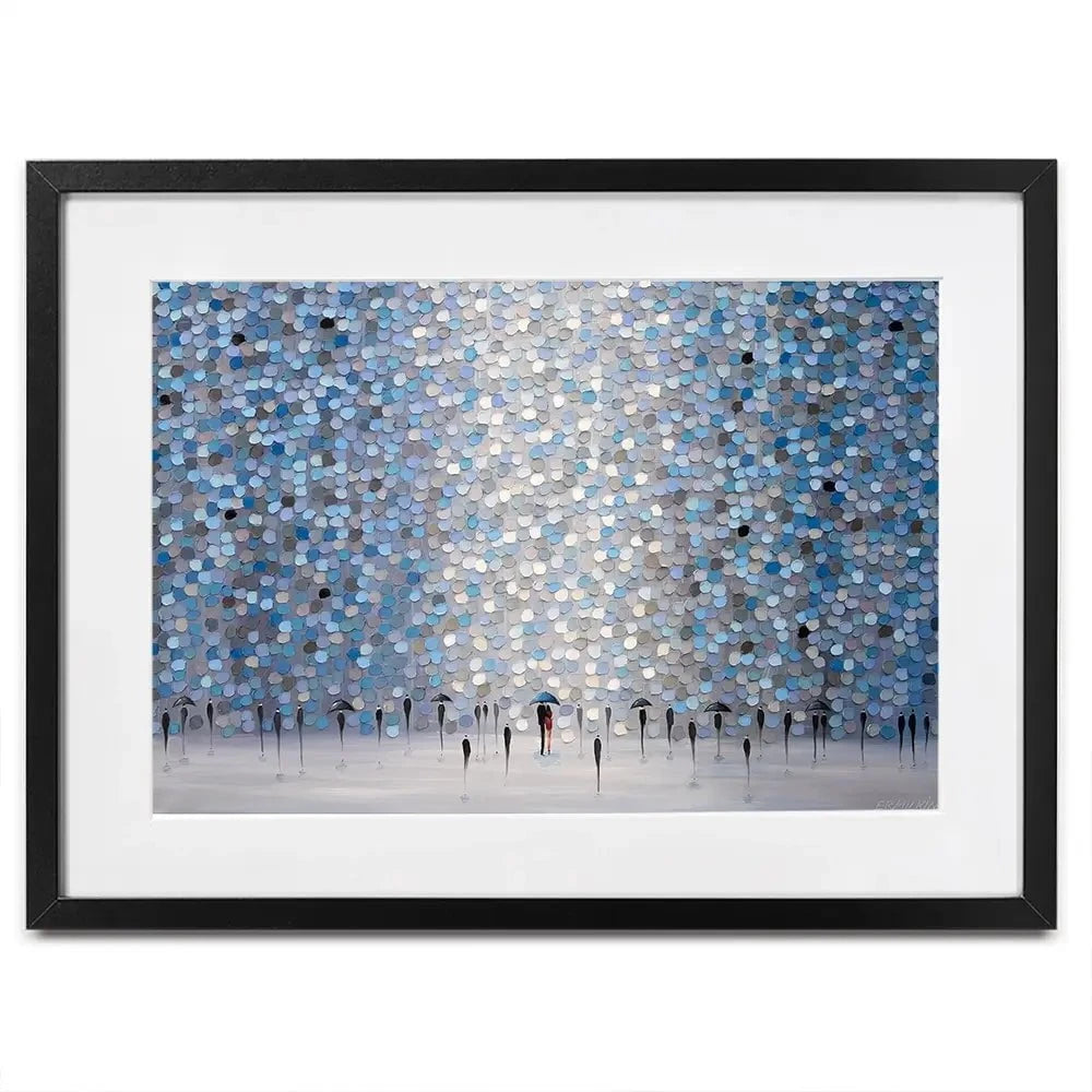 Dancing Rain Framed Art Print