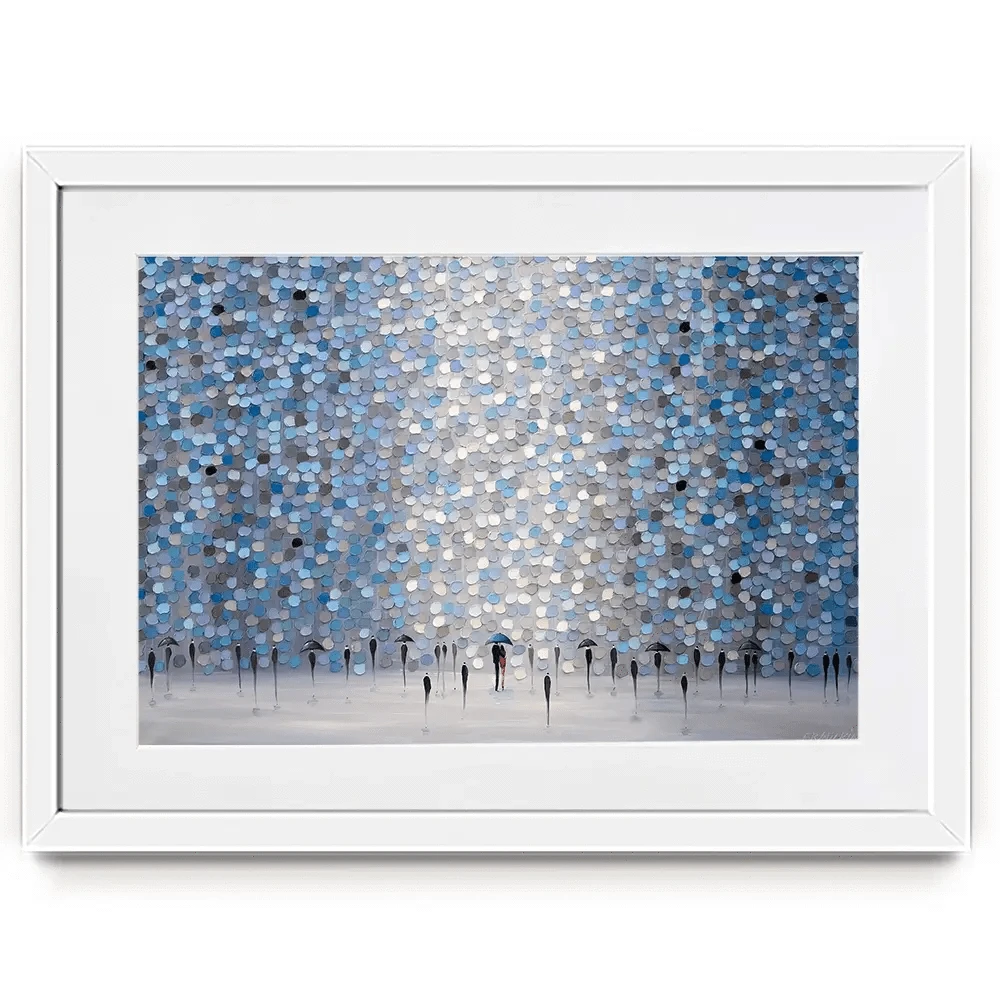 Dancing Rain Framed Art Print
