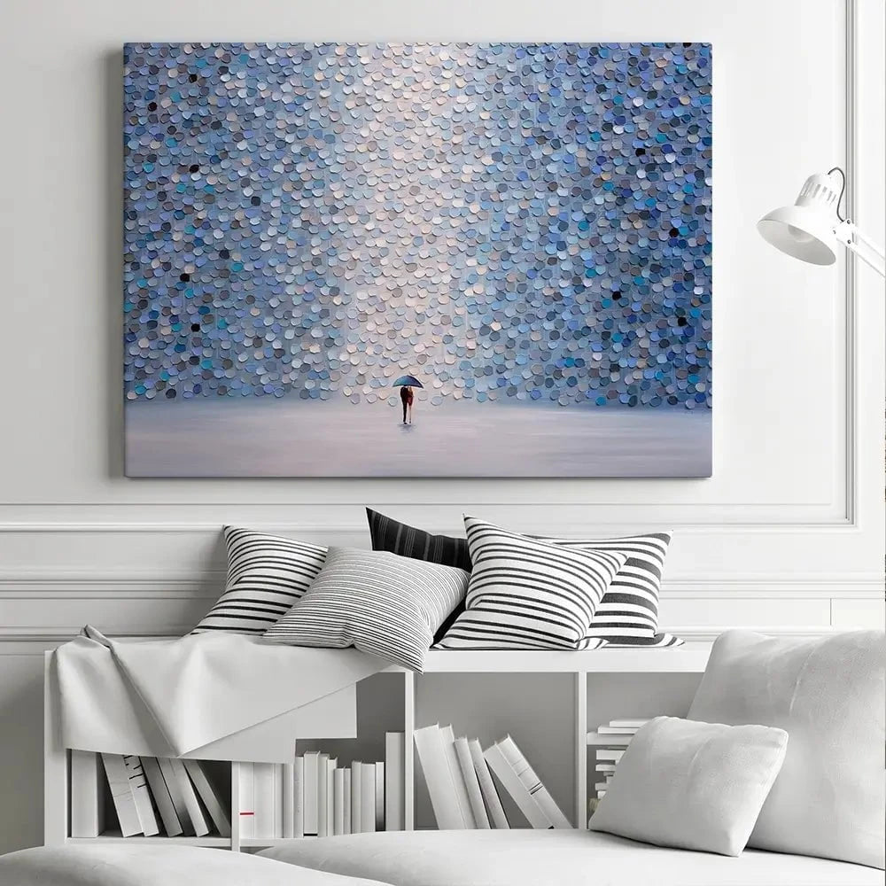 Love Under Umbrella Canvas Print