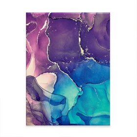 Pretty Marble Pattern Canvas Print