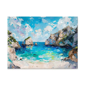 Beach Painting Canvas Print