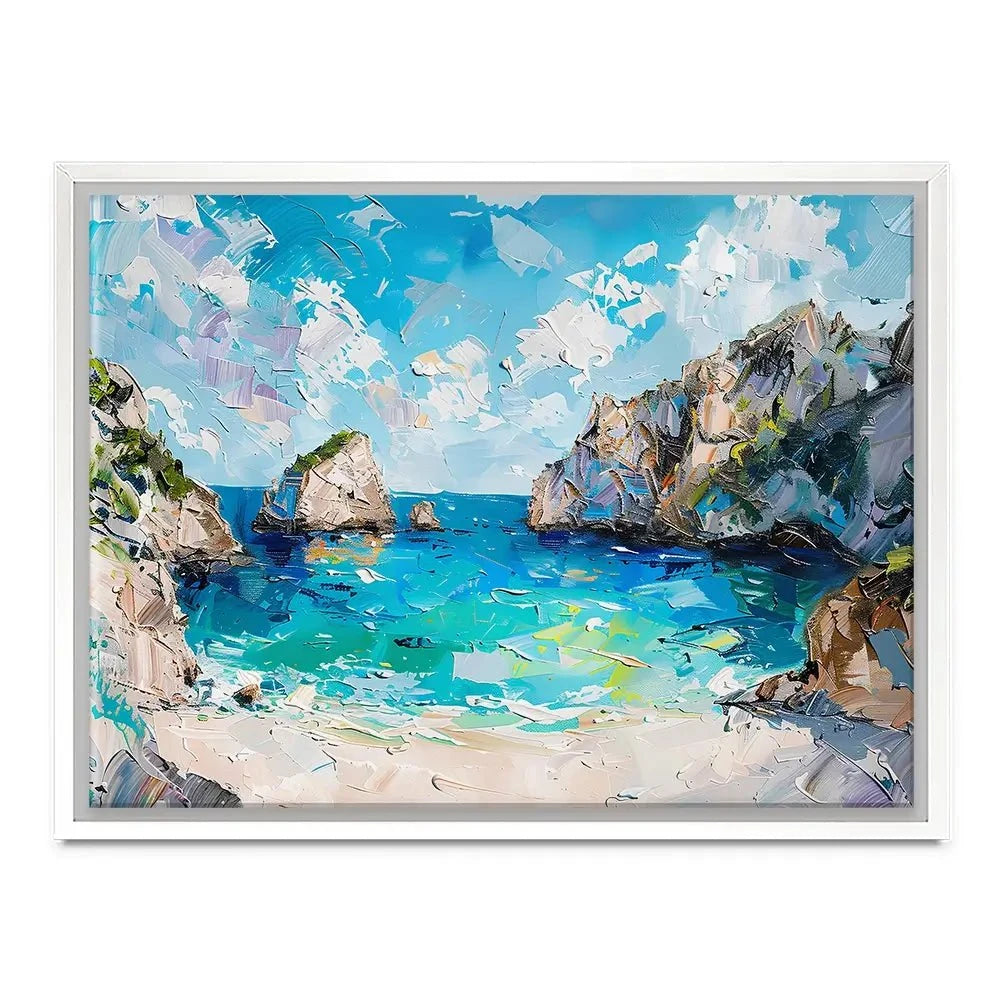 Beach Painting Canvas Print