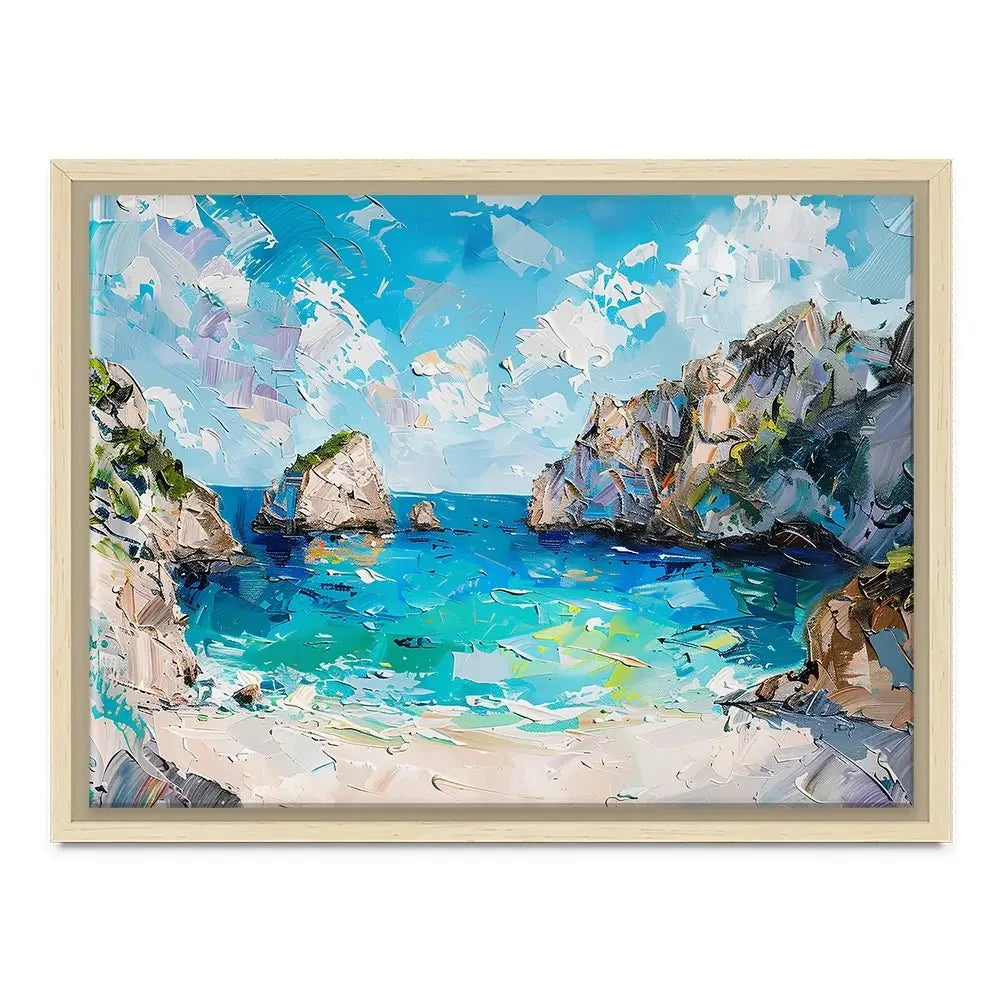 Beach Painting Canvas Print