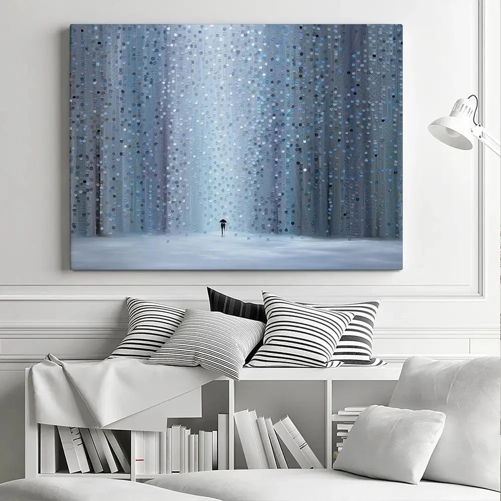 Rainy Stroll Canvas Print