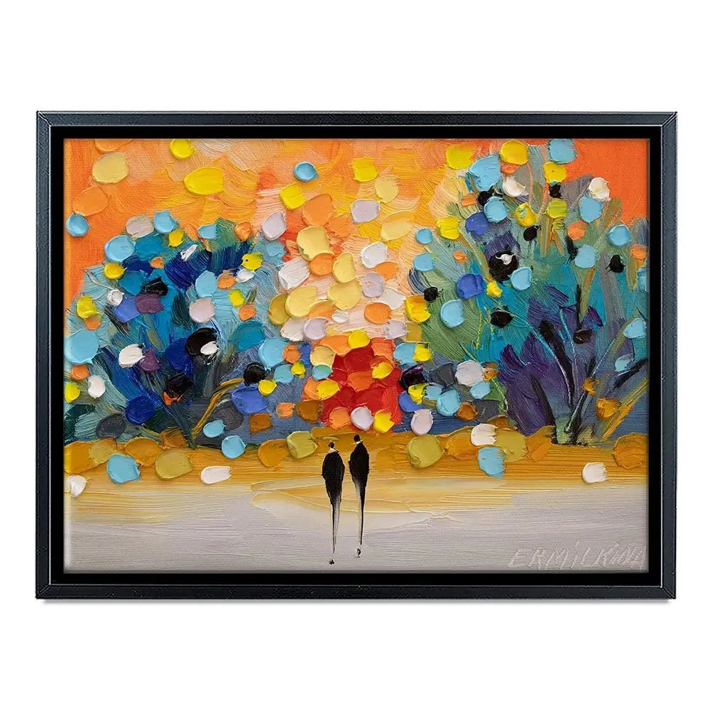 Sunset In The Park Canvas Print