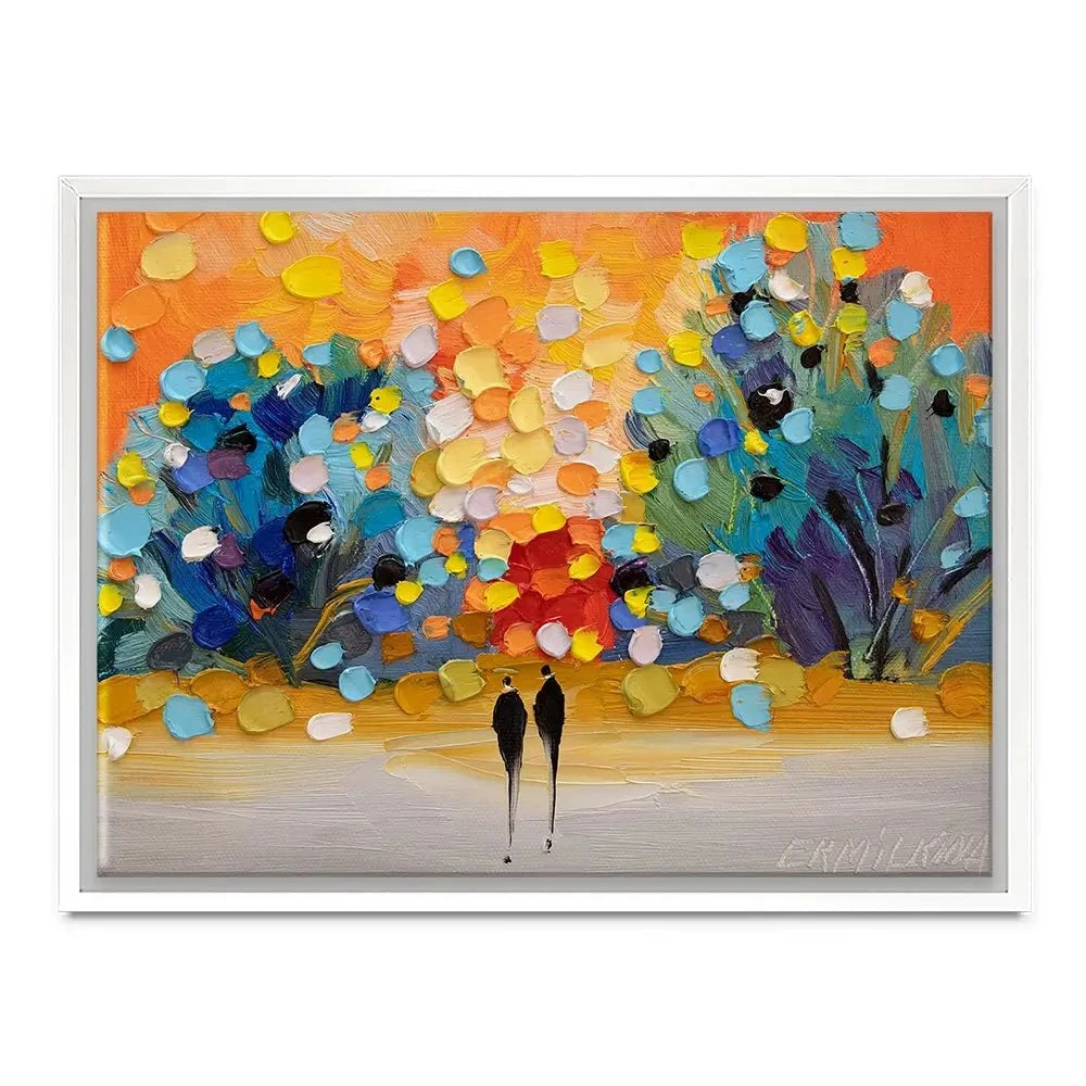 Sunset In The Park Canvas Print