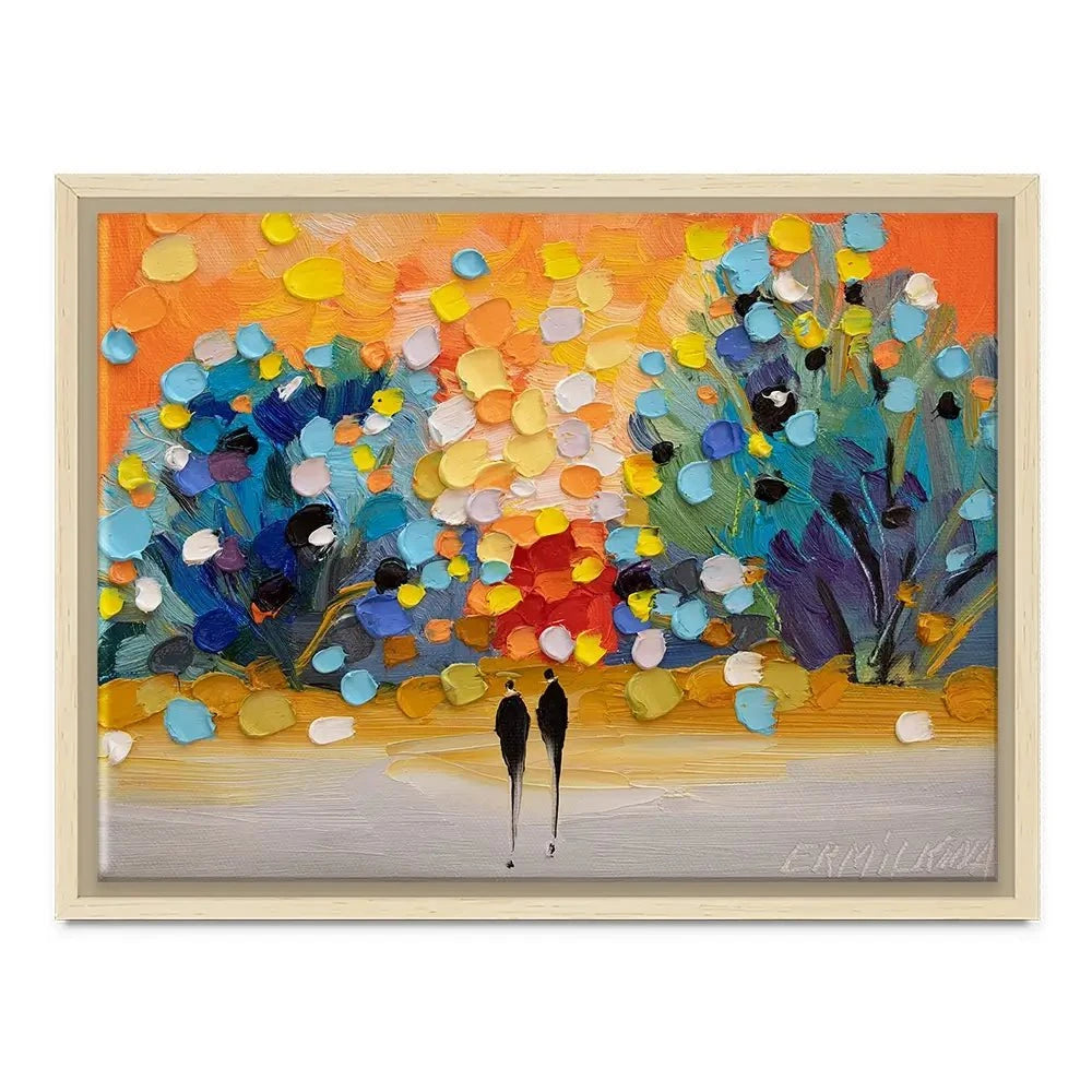 Sunset In The Park Canvas Print