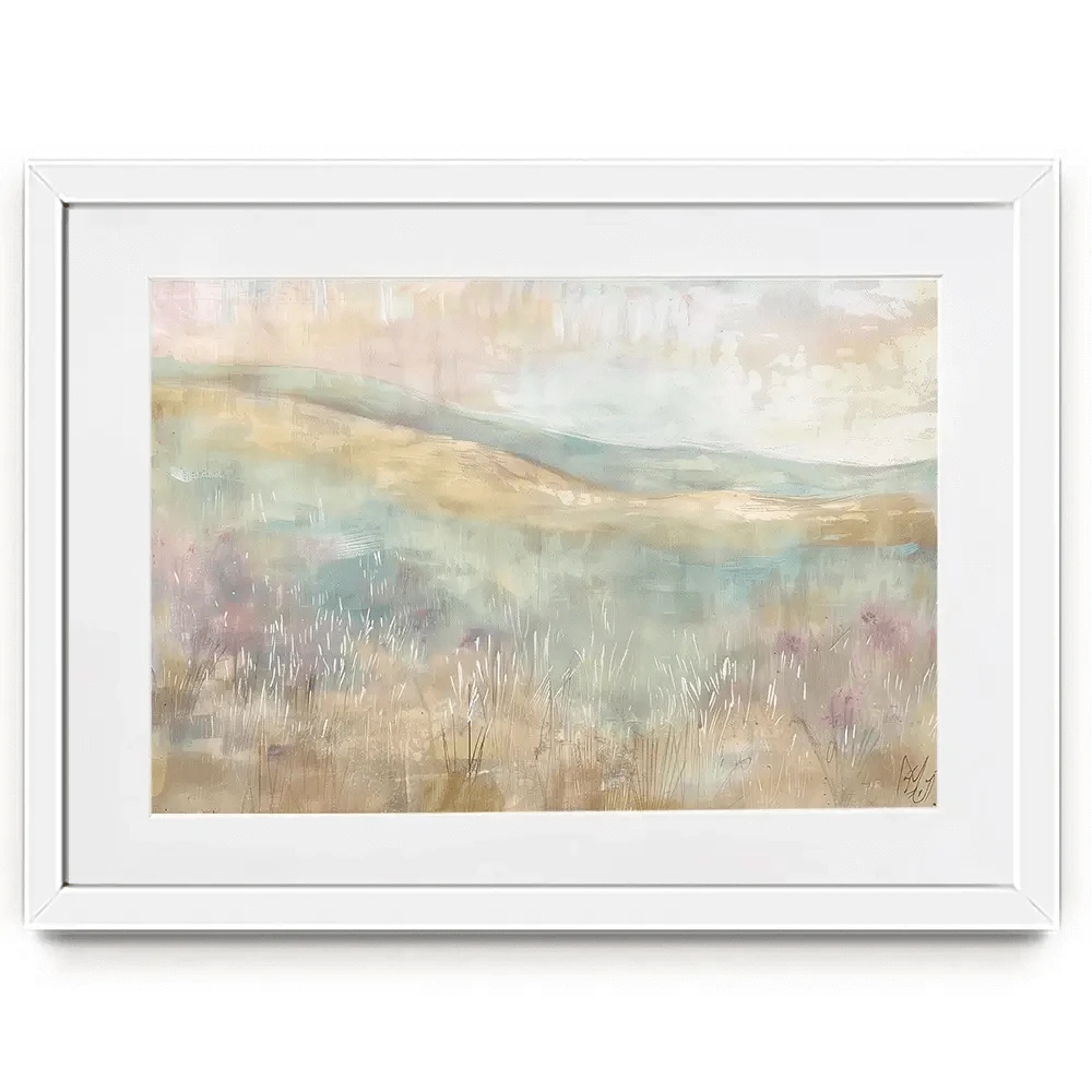 Muted Spring Landscape 1 Framed Art Print