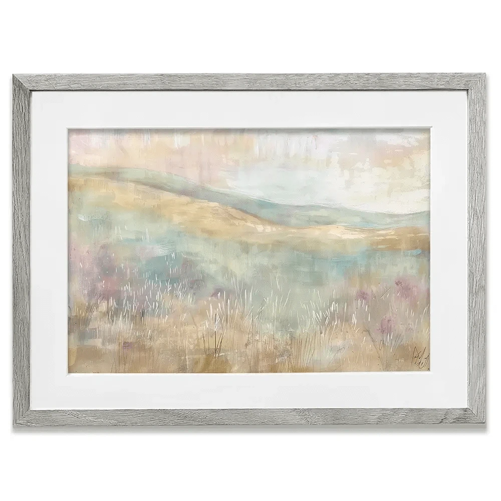 Muted Spring Landscape 1 Framed Art Print