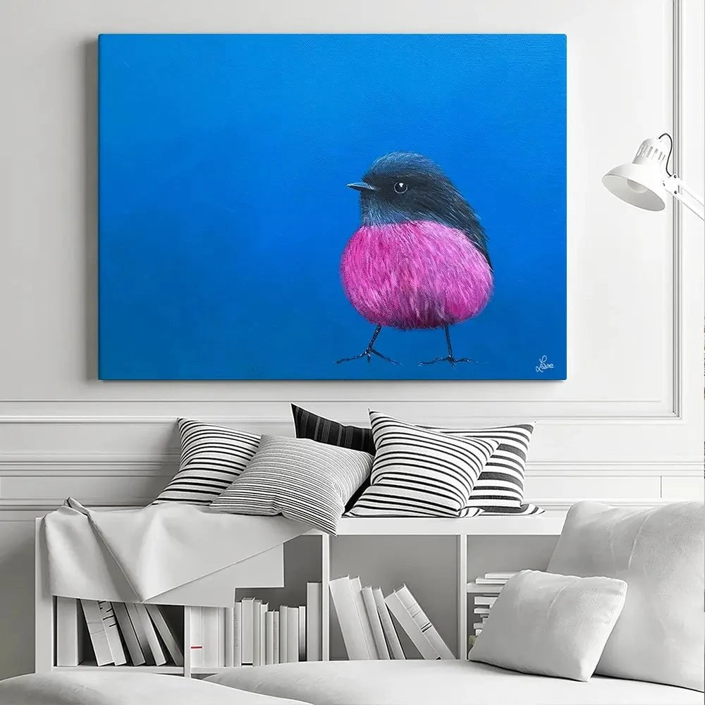 Pink Robin Canvas Print