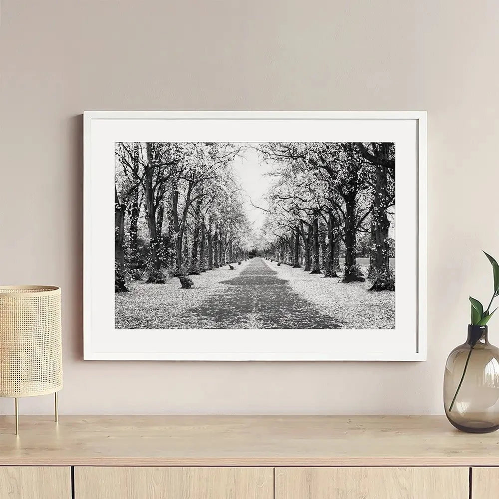 Winters Walk Framed Art Print