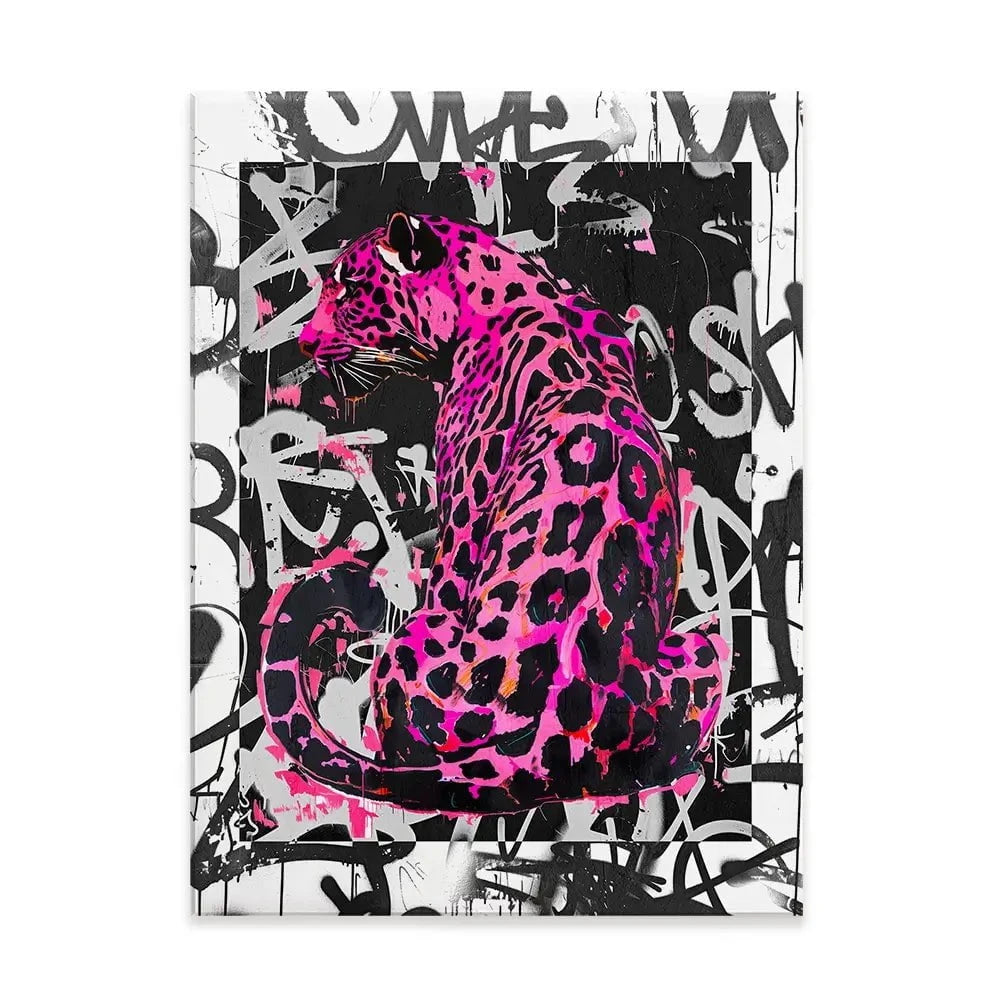 Pink Leopard Canvas Print