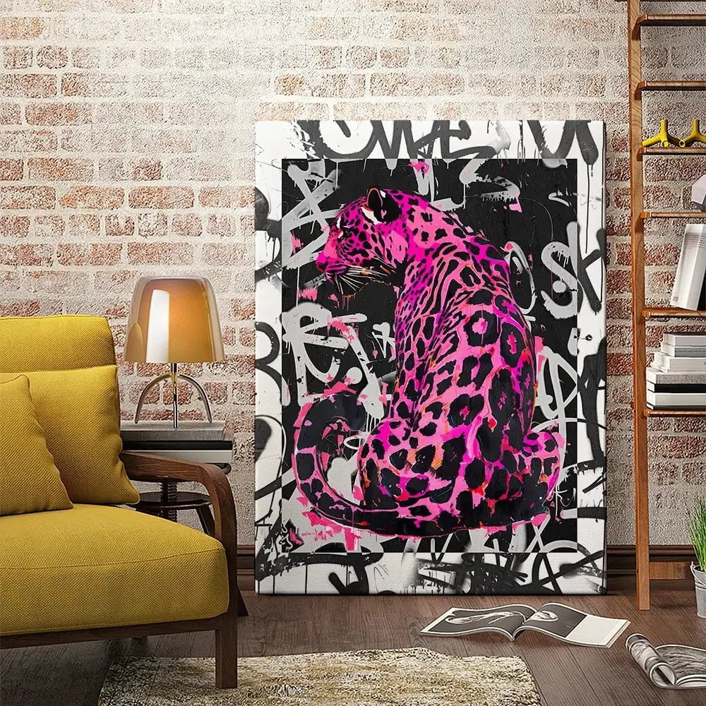 Pink Leopard Canvas Print