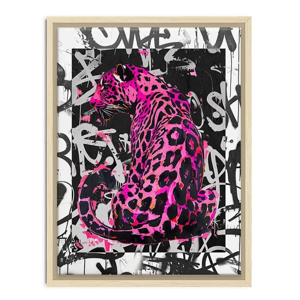 Pink Leopard Canvas Print