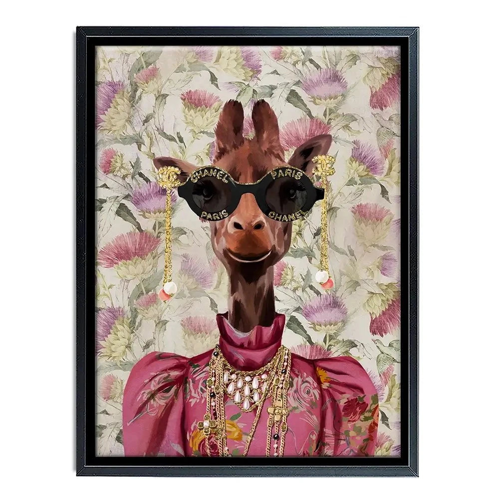 Upmarket Giraffe Canvas Print