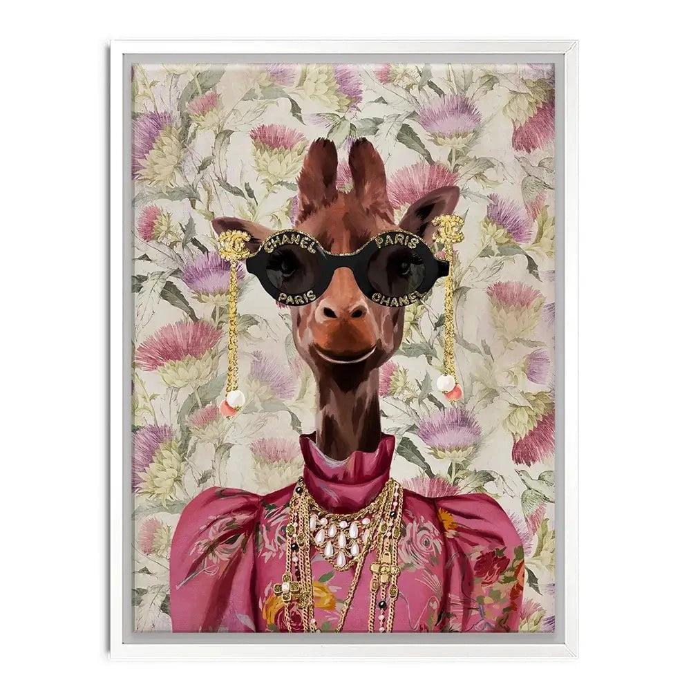Upmarket Giraffe Canvas Print