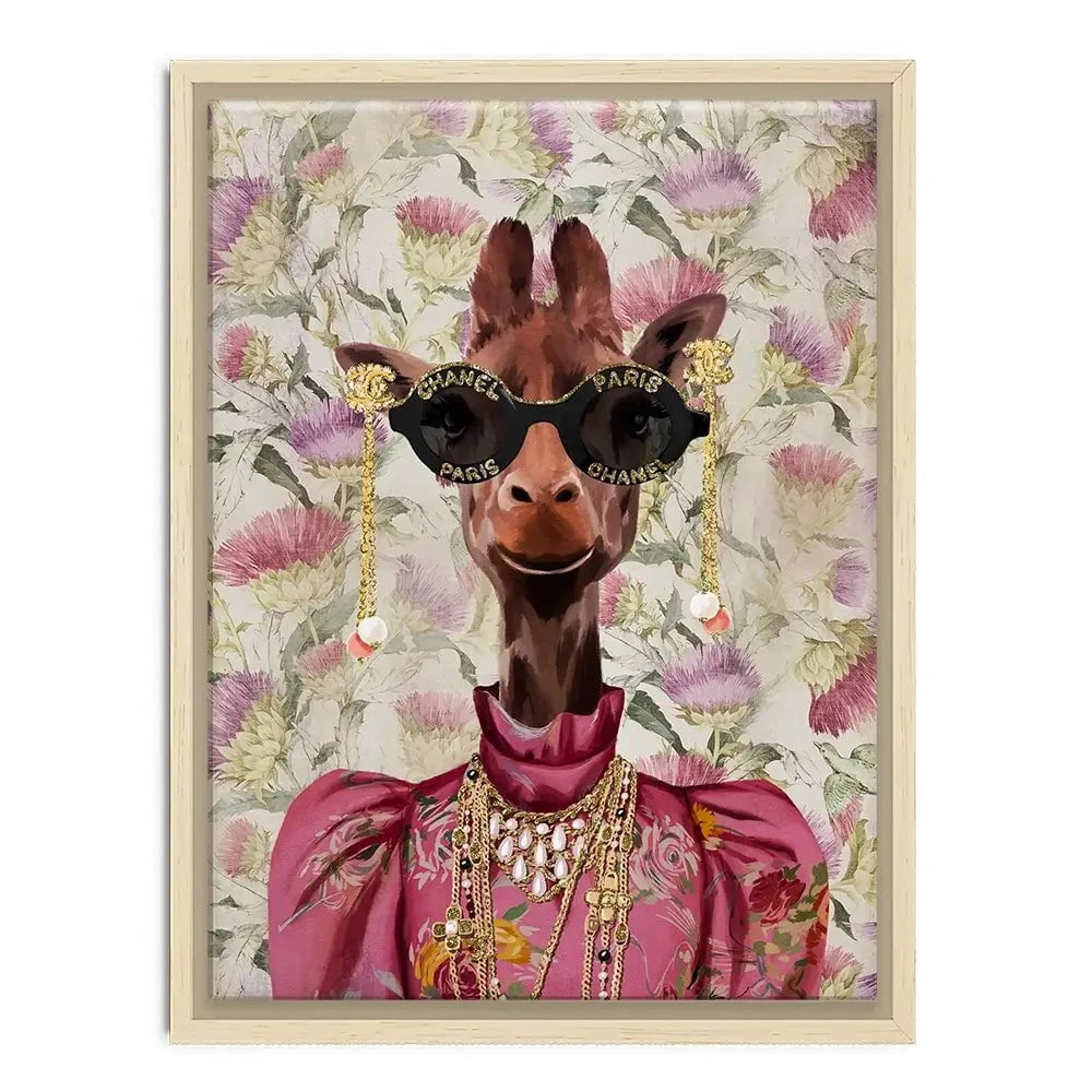 Upmarket Giraffe Canvas Print