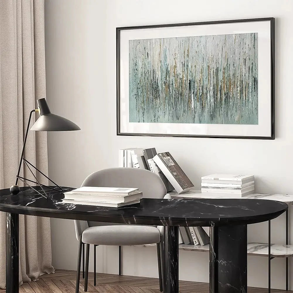 Gold Rain Framed Art Print