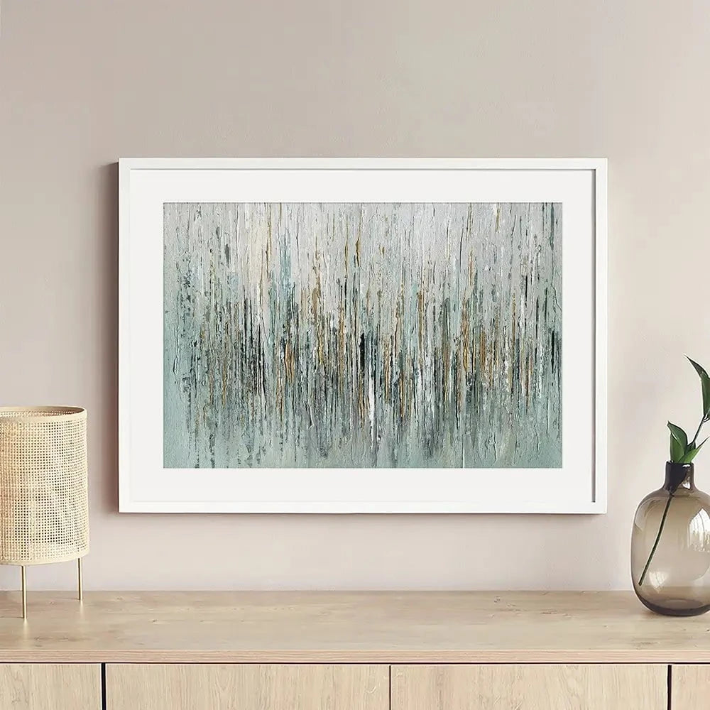 Gold Rain Framed Art Print