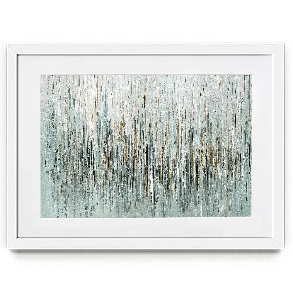 Gold Rain Framed Art Print