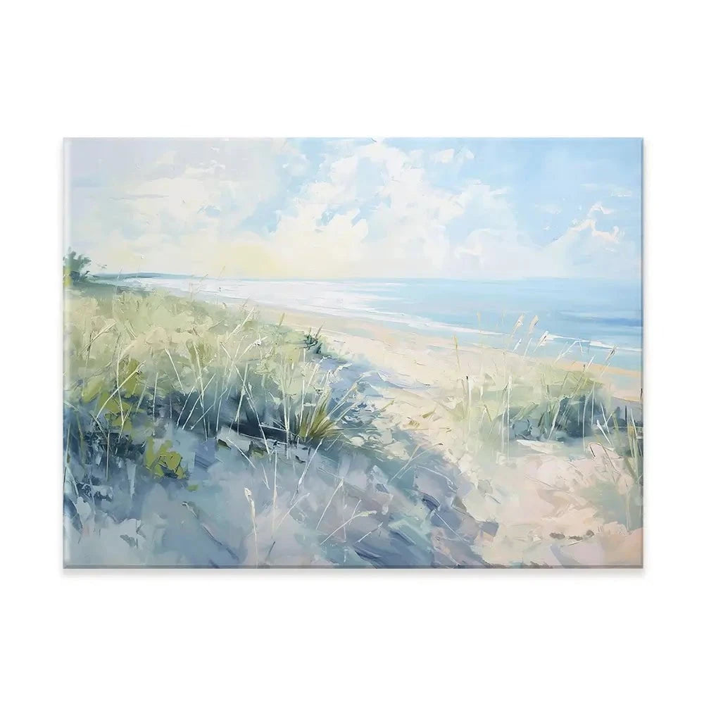 Sunny Day At The Coast Canvas Print