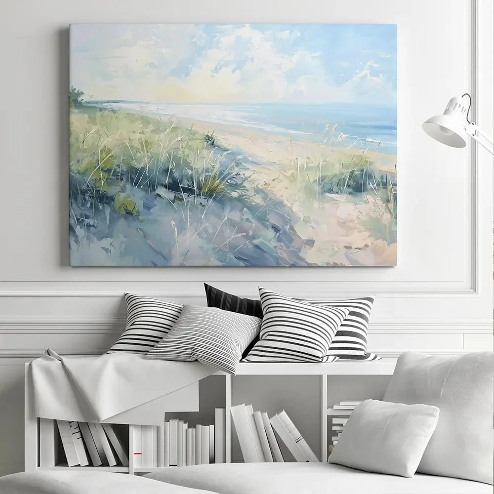 Sunny Day At The Coast Canvas Print