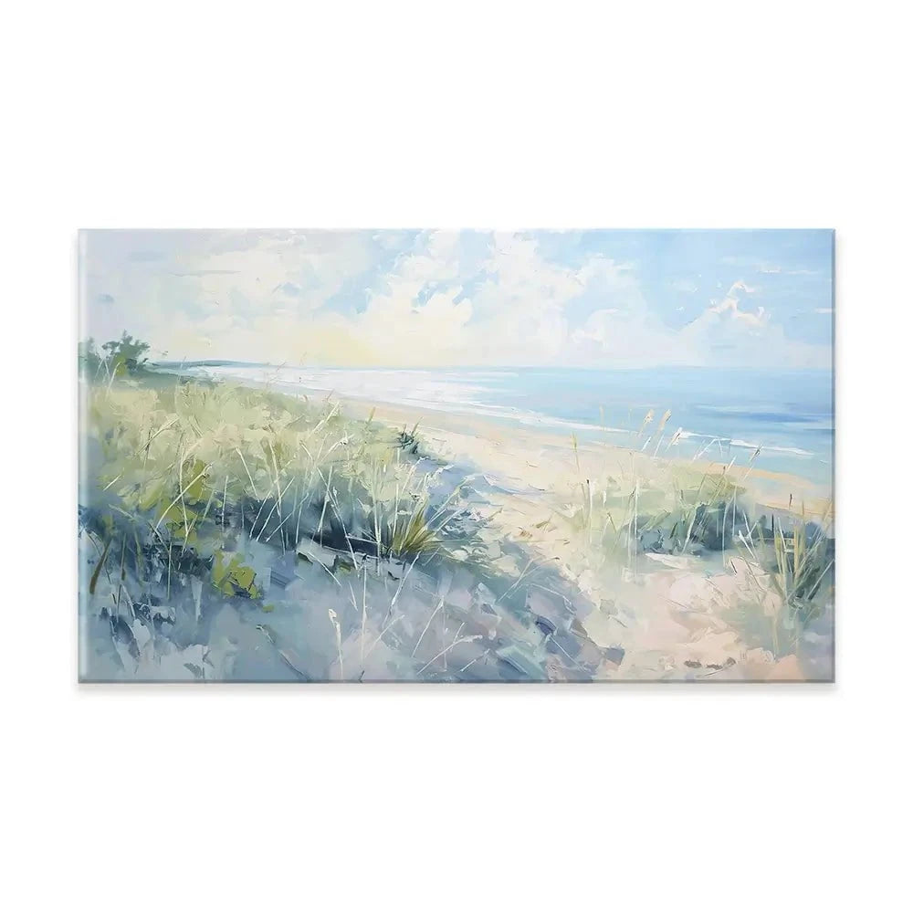 Sunny Day At The Coast Canvas Print