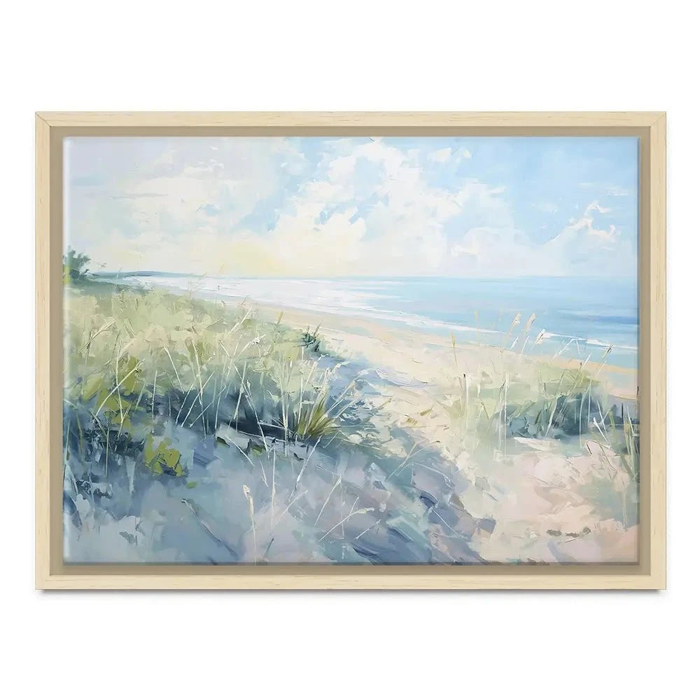 Sunny Day At The Coast Canvas Print