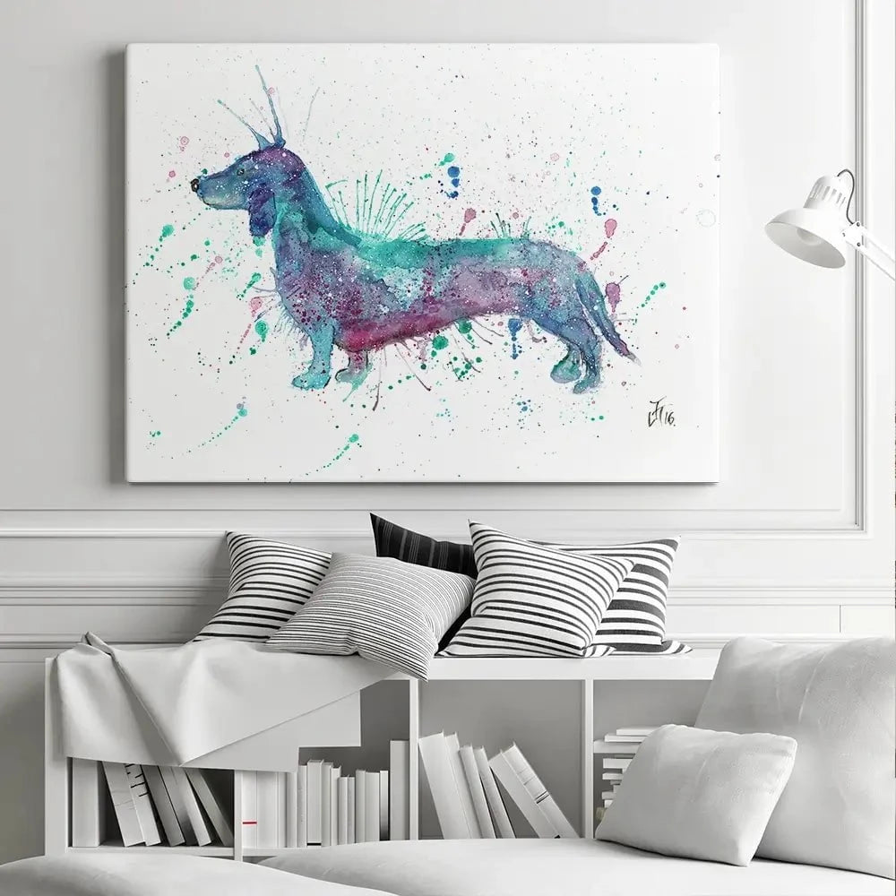 Mr Sausage Dog Canvas Print
