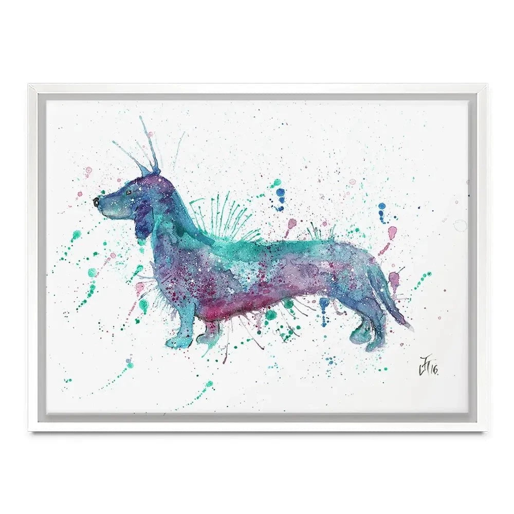 Mr Sausage Dog Canvas Print