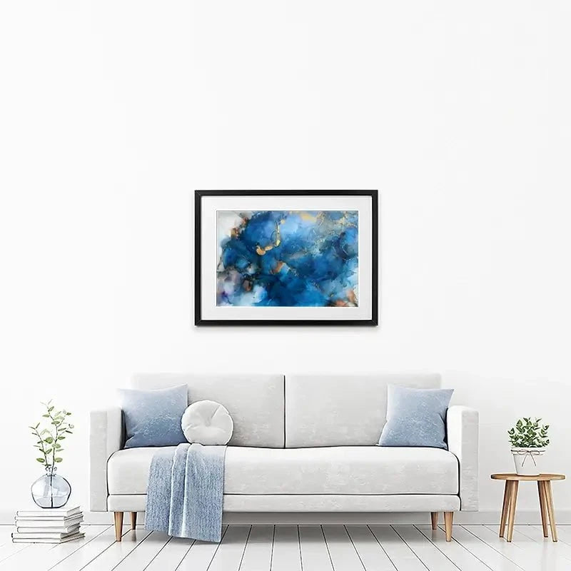 It's All Blue Framed Art Print