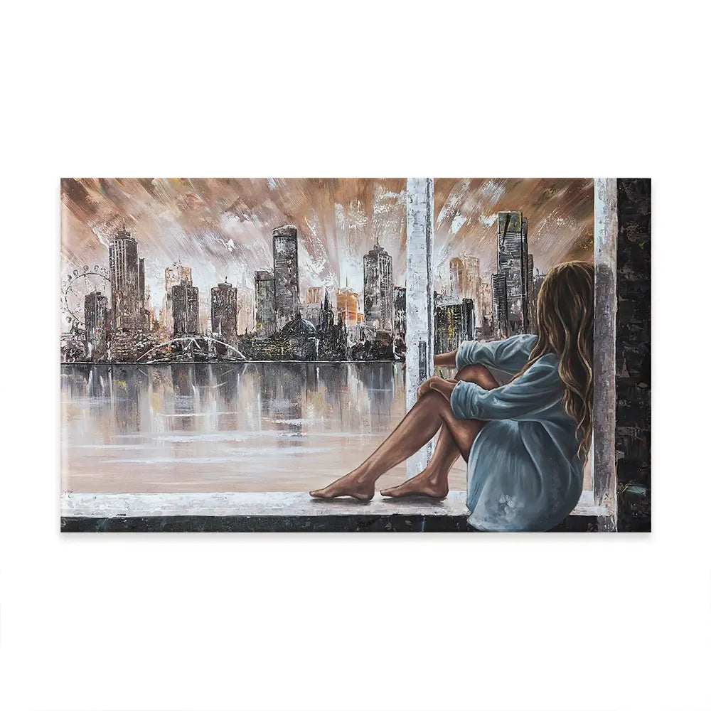Window View Oversized Canvas Print