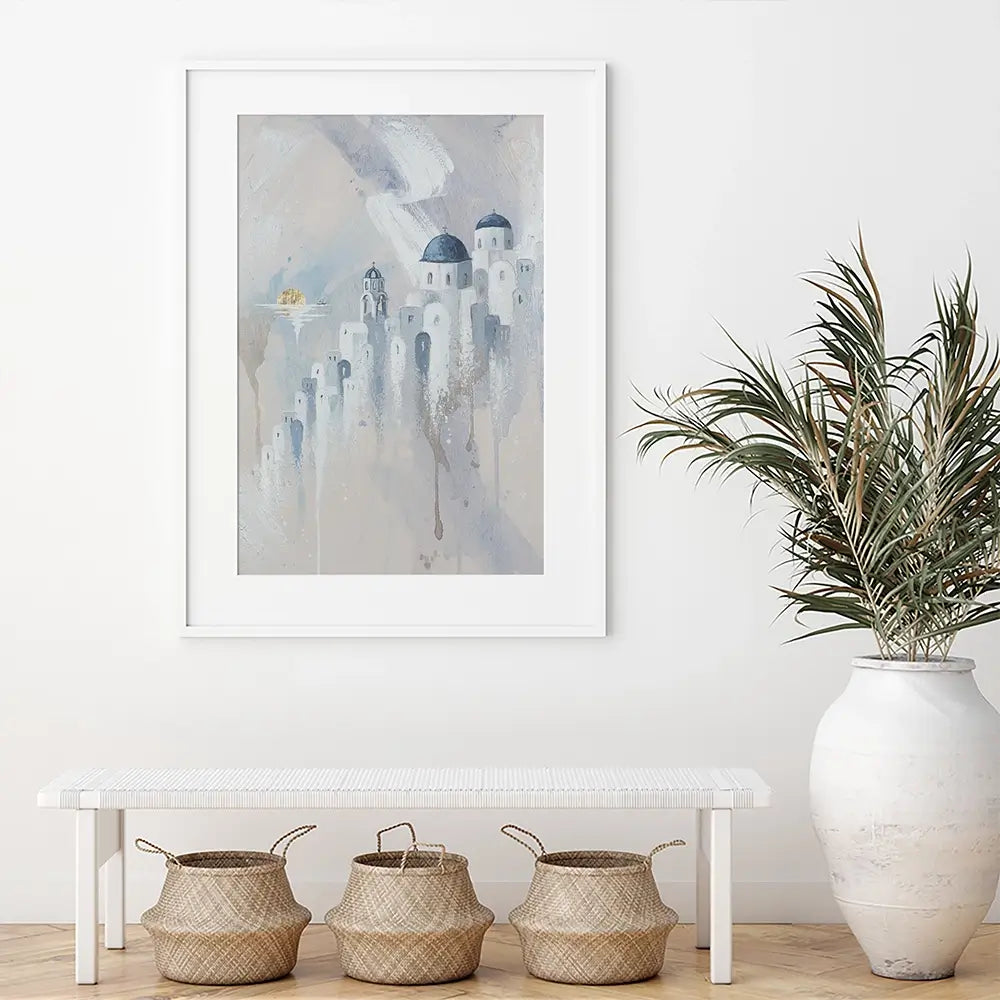Santorini Paradise Framed Art Print