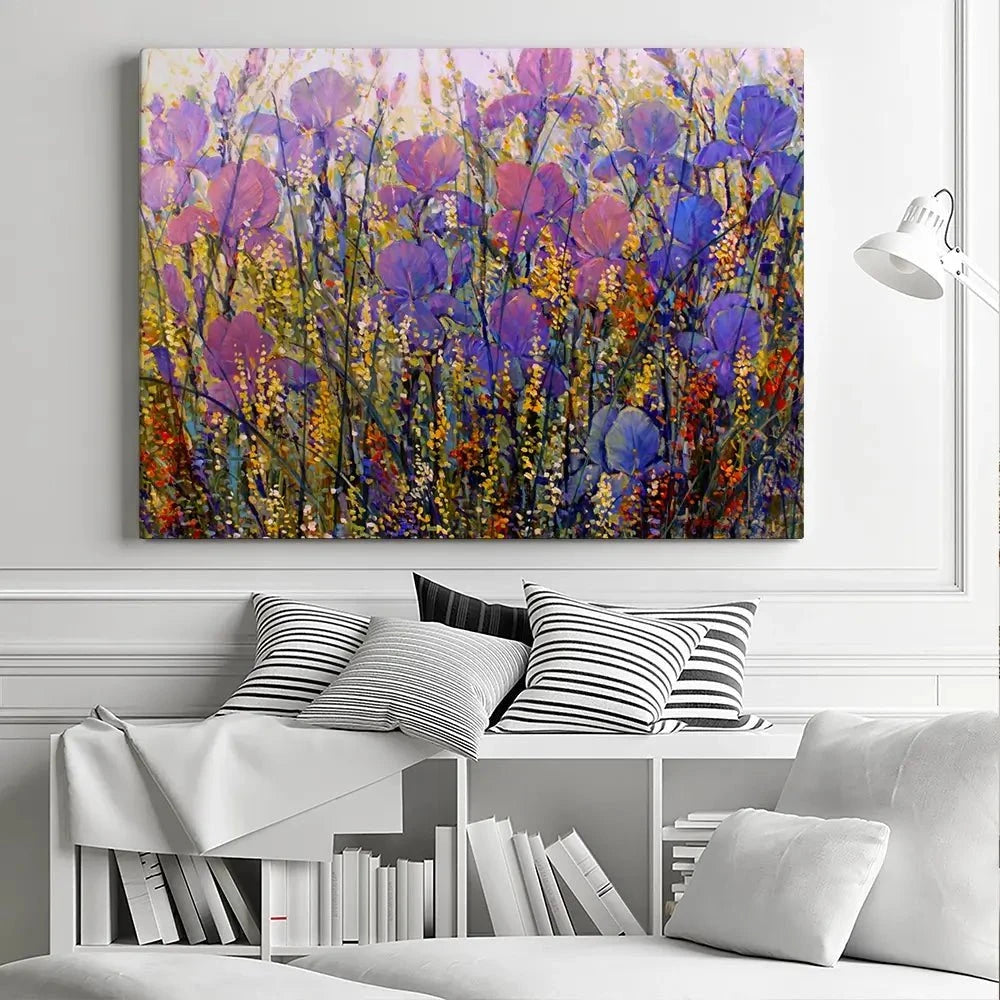 Iris Garden Canvas Print