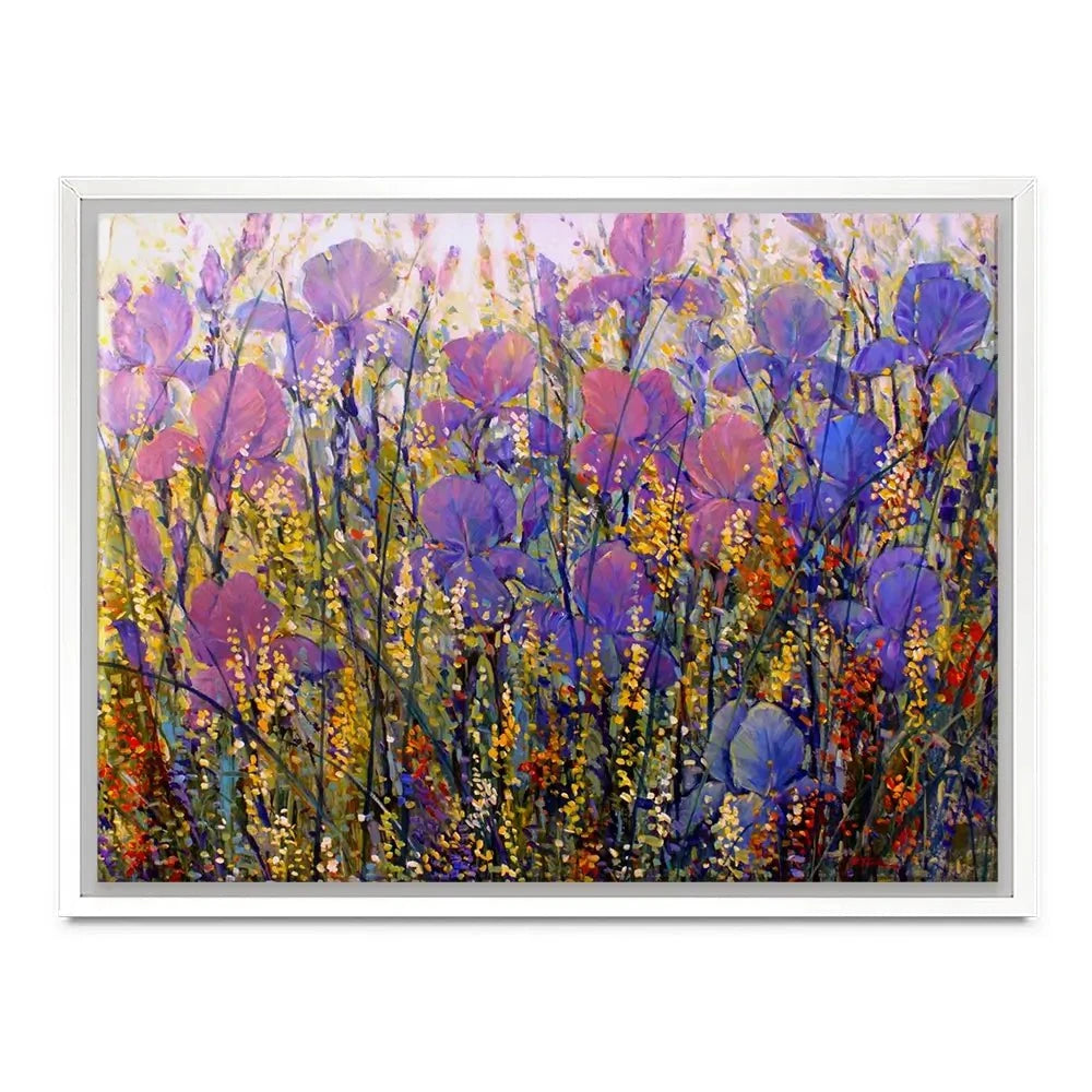 Iris Garden Canvas Print