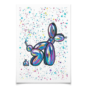 Balloon Dog Pooping Art Print