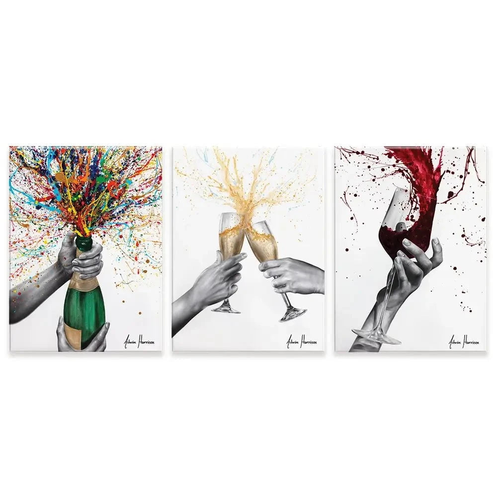 Celebrations Trio Canvas Print