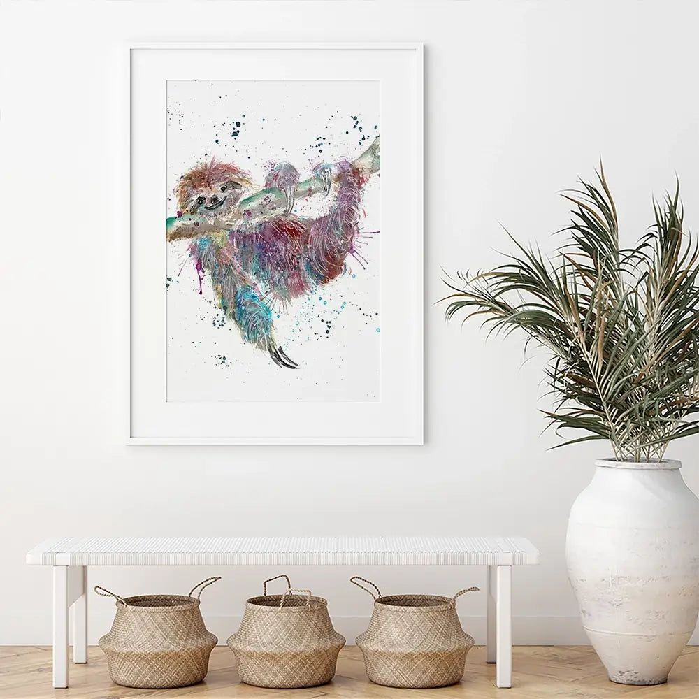 Sloth Life Framed Art Print