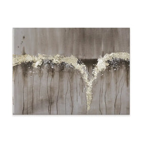 Printed Champagne And Gold Falls Canvas Print