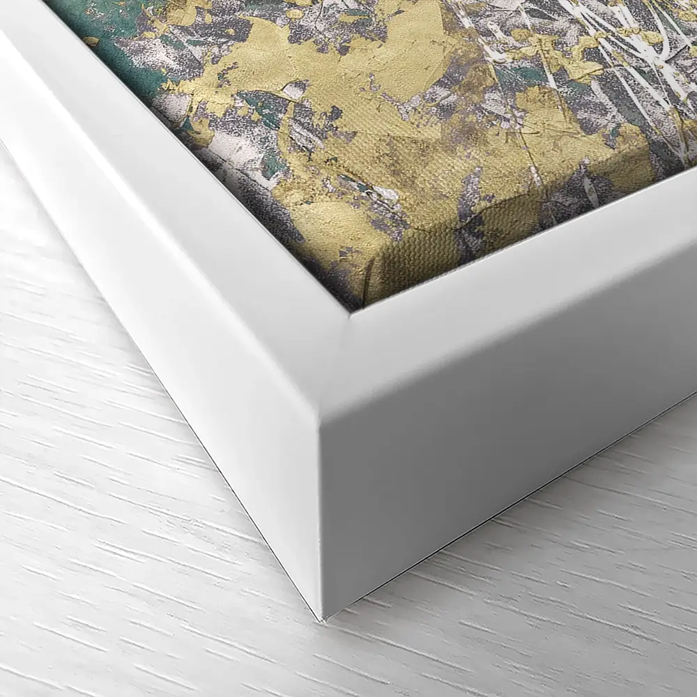 Printed Mistral In Sea Green Canvas Print