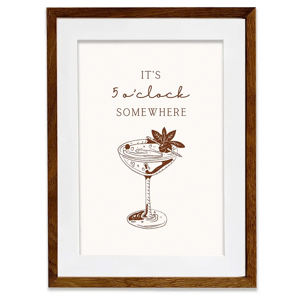 5 O'Clock Somewhere Framed Art Print 5 O'Clock Somewhere Framed Art Print wall art product Art Print Shop