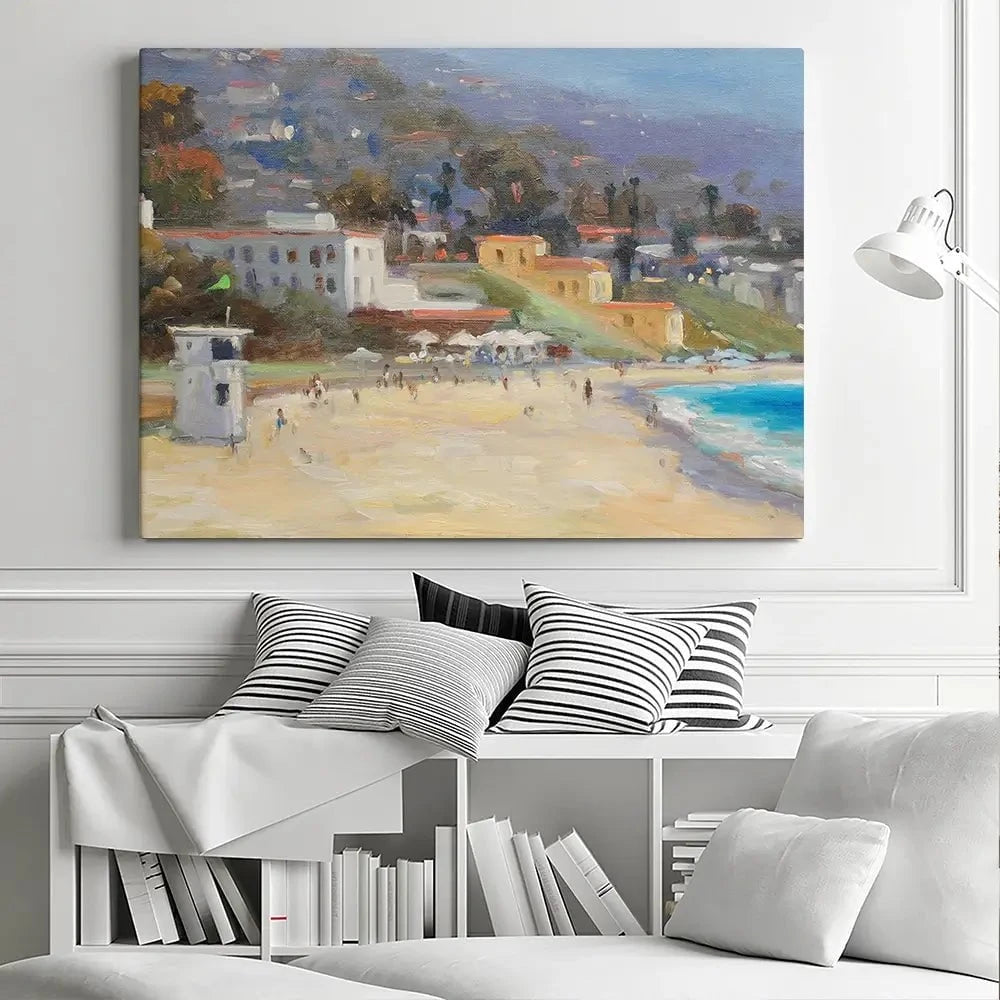 A Beach Day Canvas Print A Beach Day Canvas Print wall art product Allayn Stevens